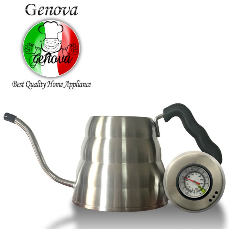 کتری پور اُوِر با ترمومتر 1200 میلی لیتر جنوا (Genova Pour Over Kettle POK-811T 1200ml)