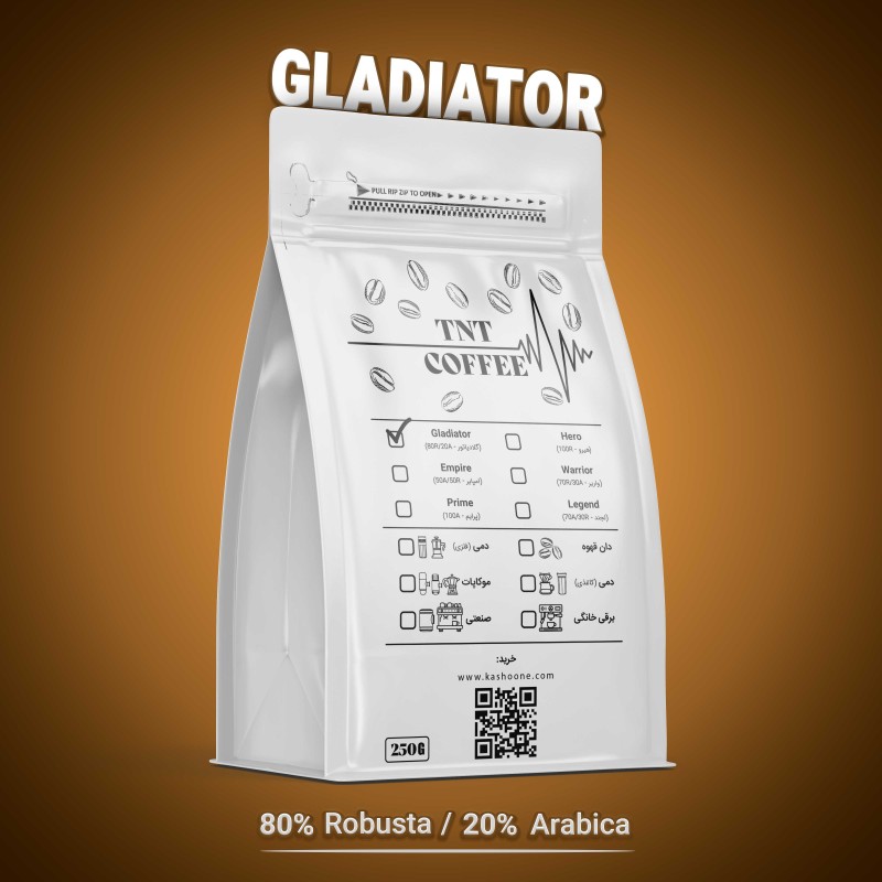 قهوه 250 گرمی تی ان تی کافی گلادیاتور (TNT Coffee Gladiator 250g)